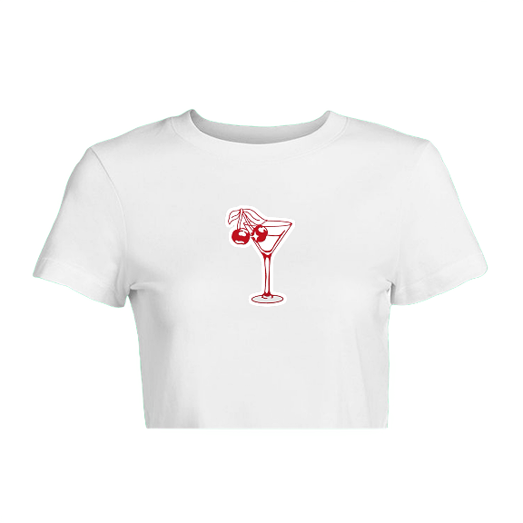 Martini Glass - Crop Top