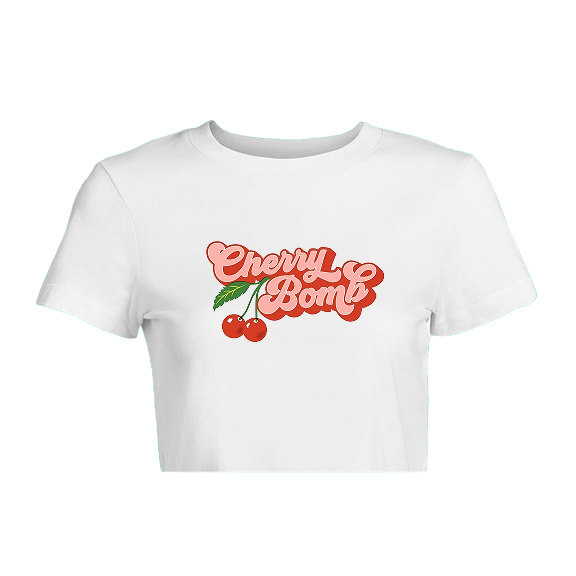 Cherry Bomb Crop Tee
