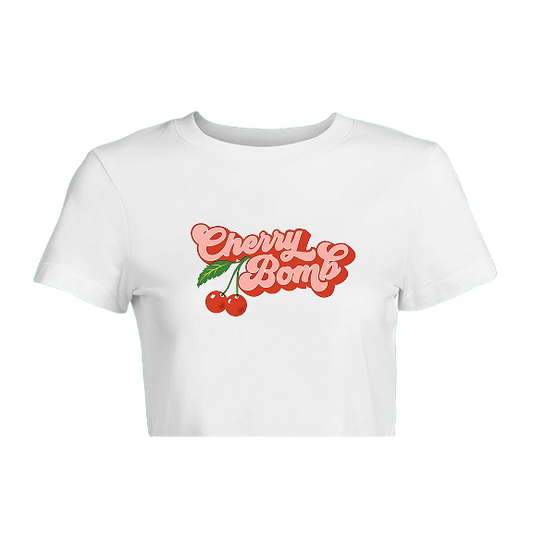 Cherry Bomb Crop Tee