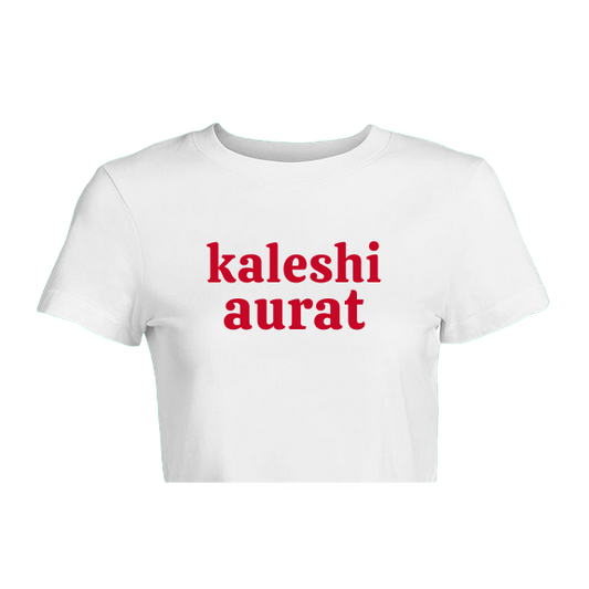 "Kaleshi Aurat" Statement Crop Top